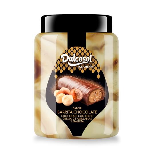 helado barrita chocolate bote, 500g
