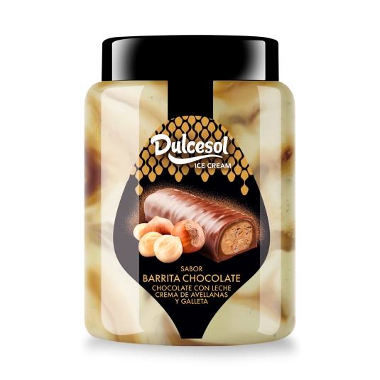 helado barrita chocolate bote, 500g