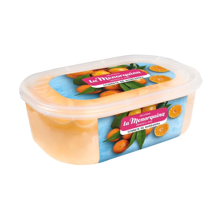 helado sorbete mandarina, l