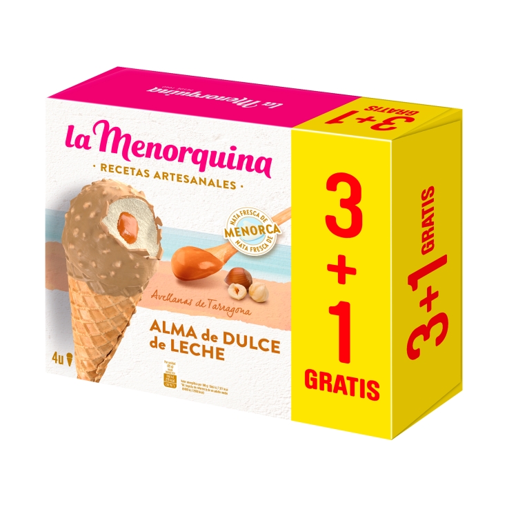 helado cono alma dulce de leche, pk-4