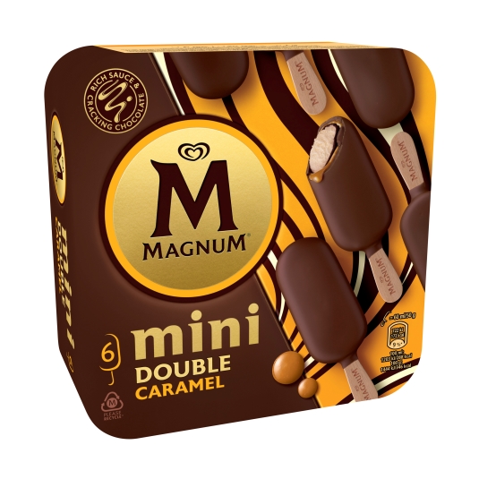 helado mini doble caramelo, pk-6