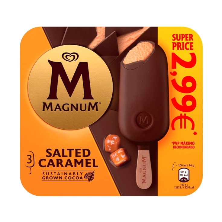 helado salted caramel, pk-3