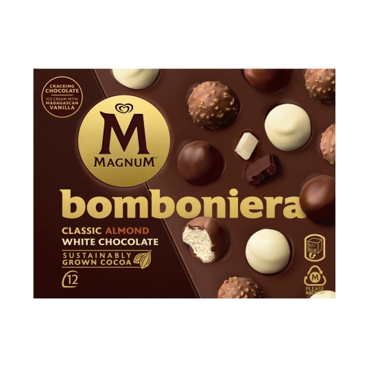 helados mini bombones surtidos, 12ud