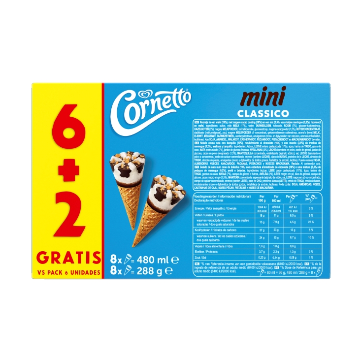 helado mini clásico, pk-6