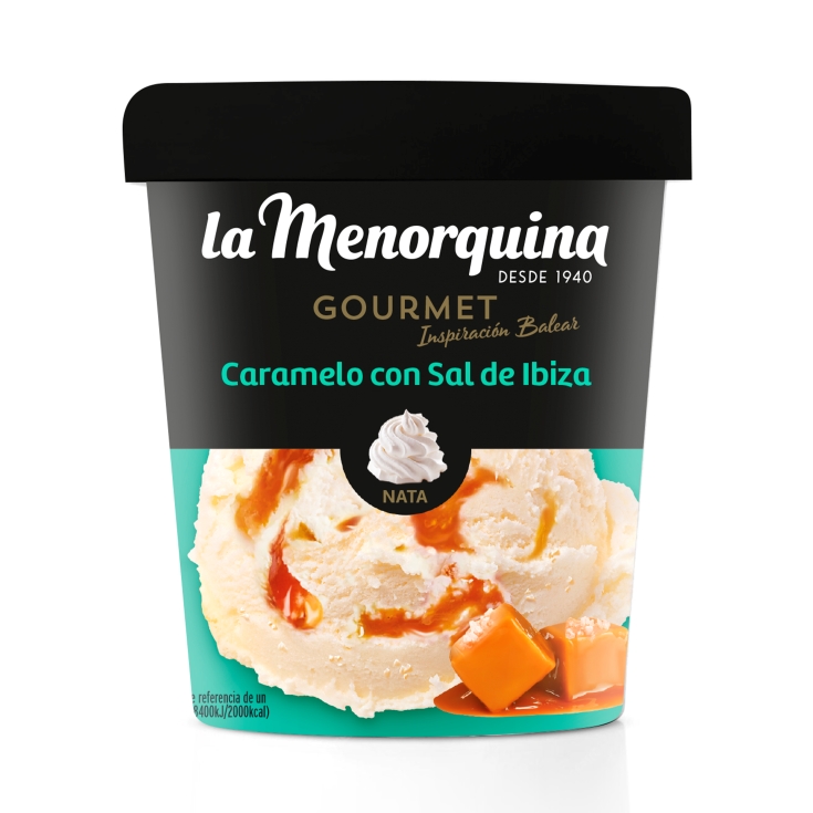 helado bulk caramelo sal de ibiza, 450ml