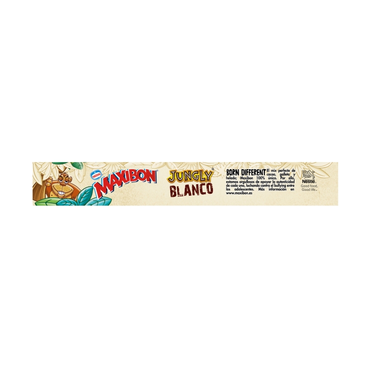 helado sándwich jungly blanco, pk-4
