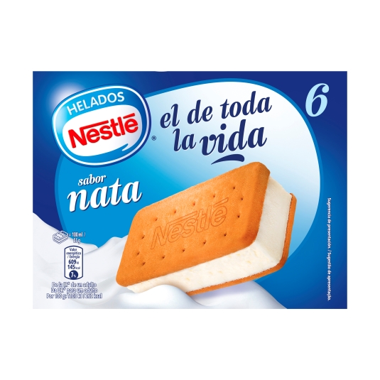 helado sandwich nata , pk-6