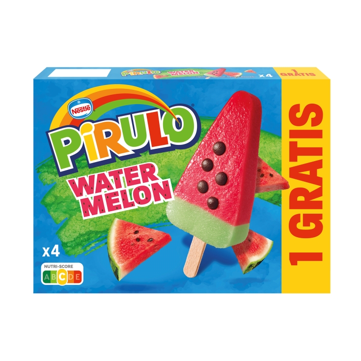 helado pirulo 3+1 sandía, pk-4