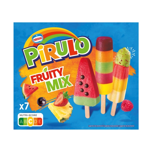 helado pirulo fruity mix, pk-7