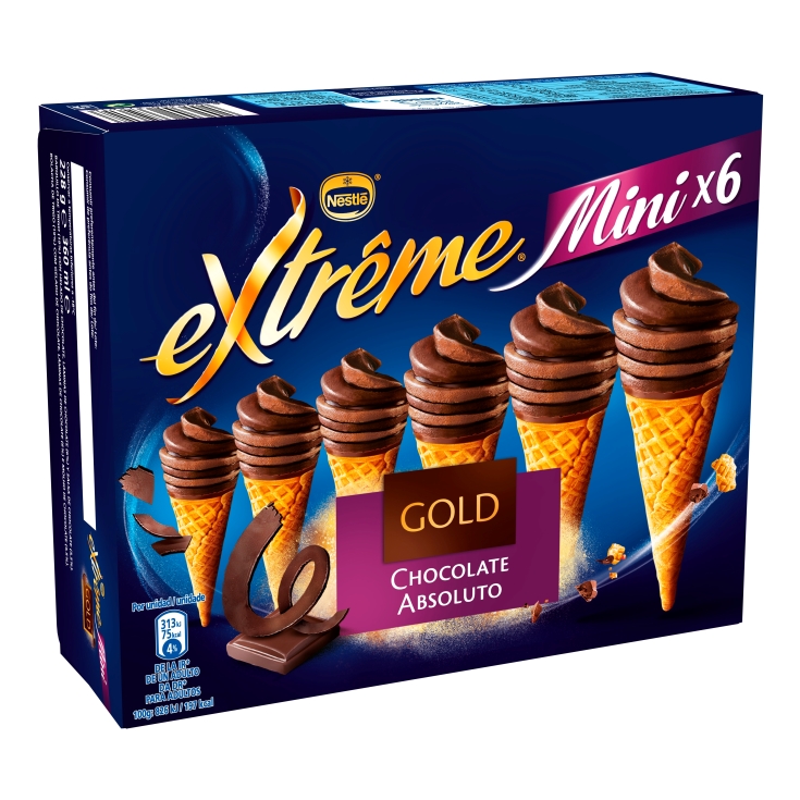 helado cono cookie chocolate, pk-4