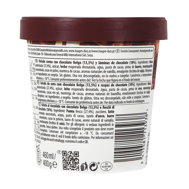 helado belgian chocolate, 460ml