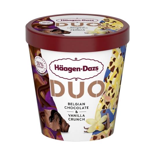 helado duo belgian chocolat/vainilla, 420ml