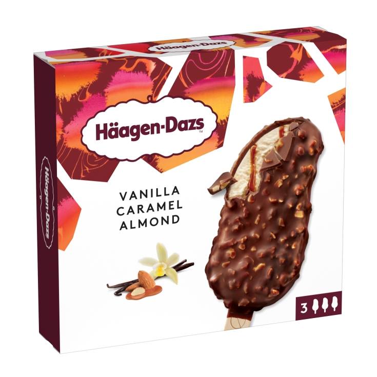 helado bombón vainilla caramelo, pk-3