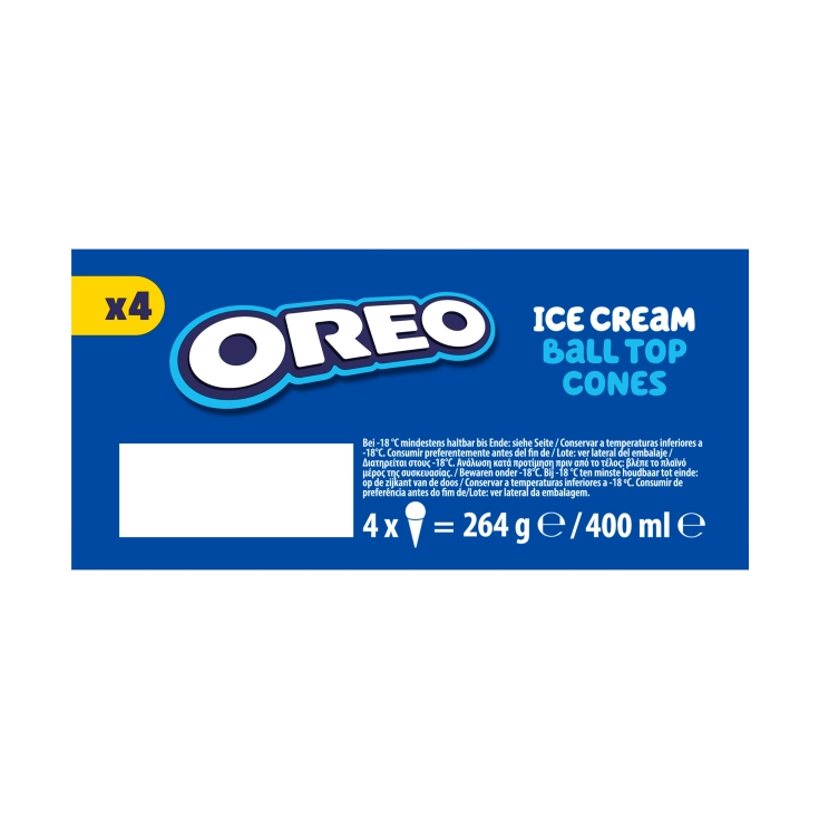 helado cono cookies bola, pk-4