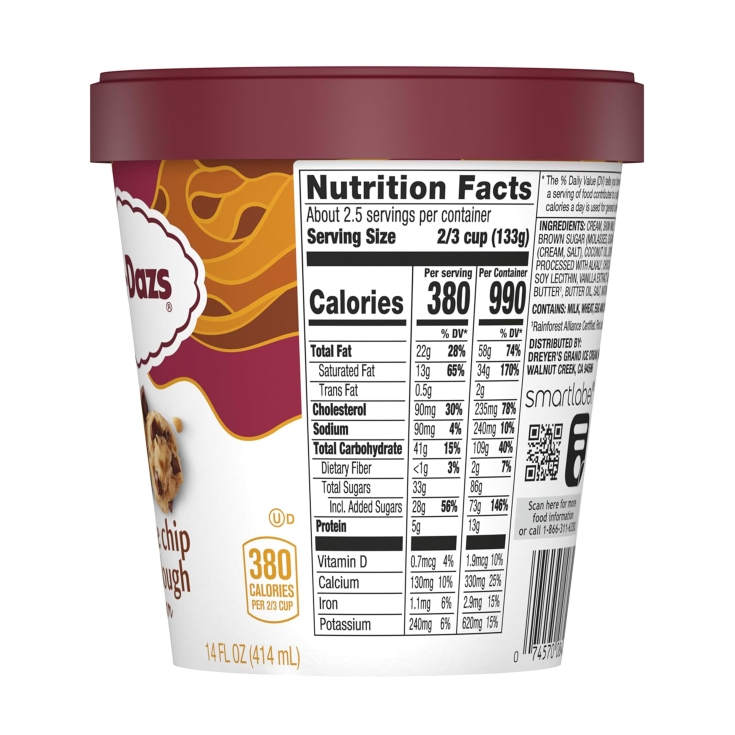 helado cookies  & dough, 460ml