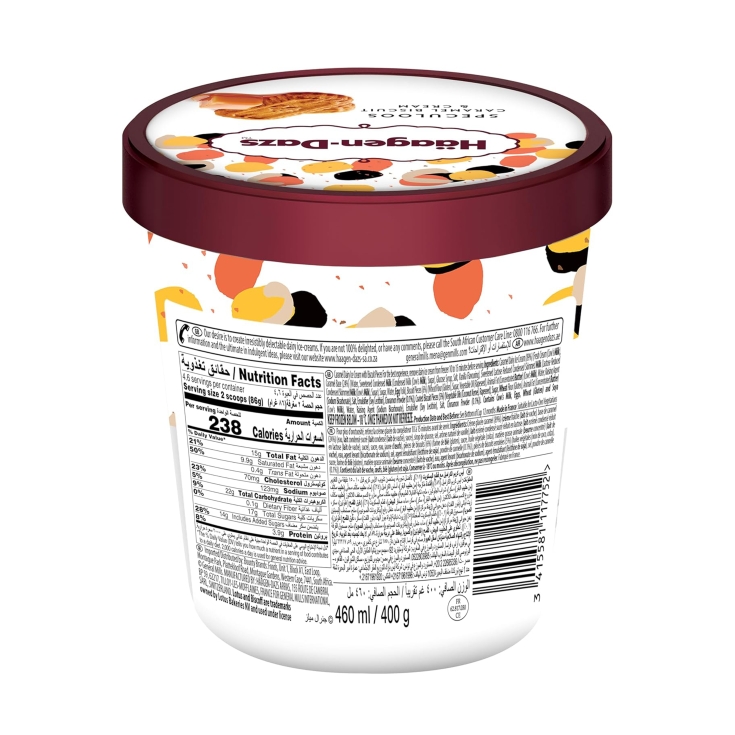 helado caramel biscuit & cream, 460ml