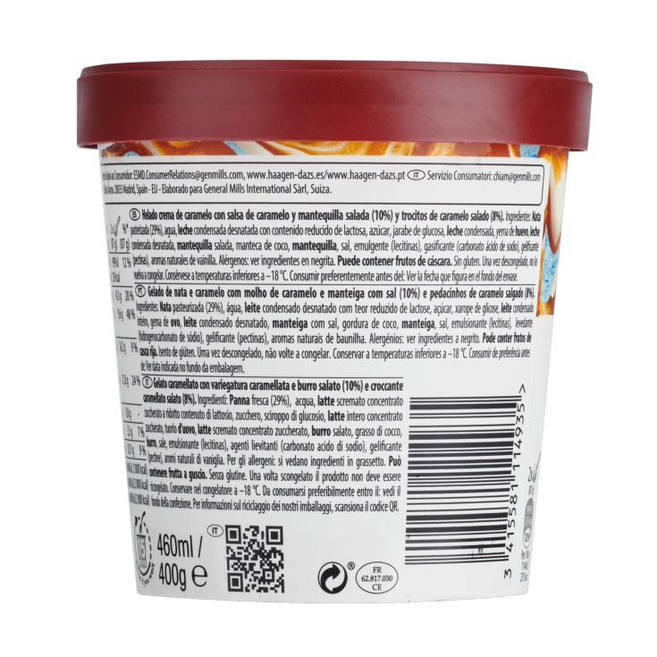 helado salted caramel, 460ml