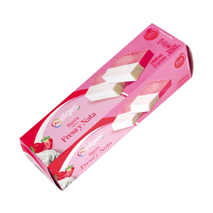 helado fresa nata bloque, 1l