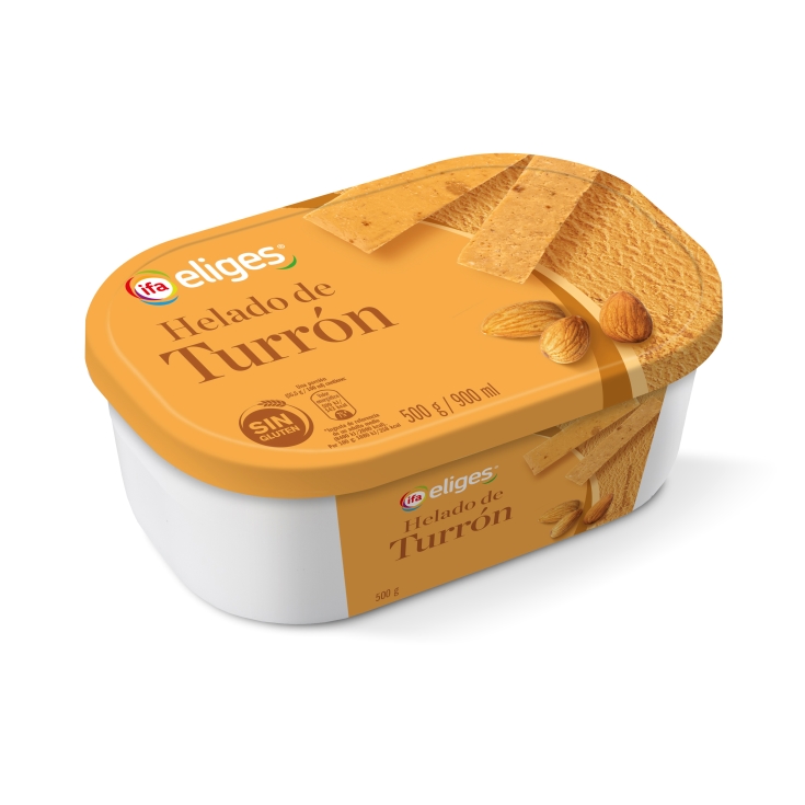 helado turrón tarrina, 900ml