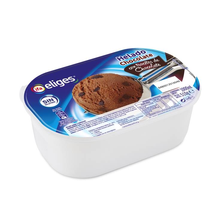 helado chocolate tarrina, 1l