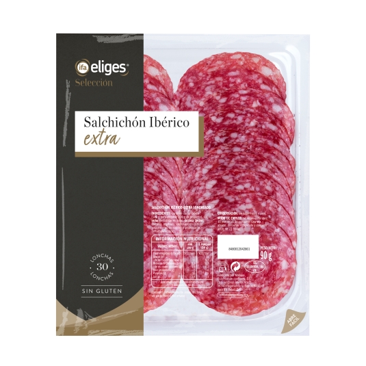salchichón ibérico extra, 90g