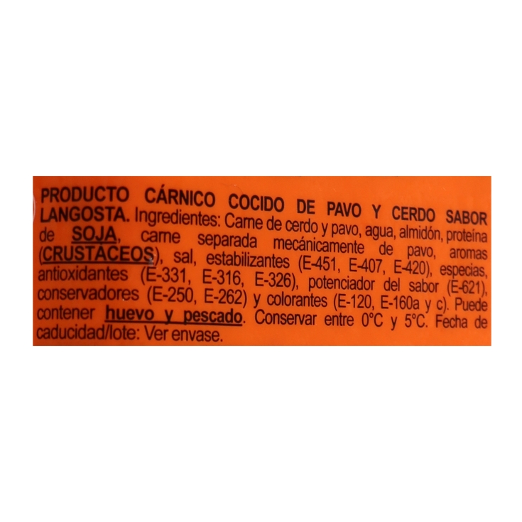 delisandwich con langosta, kg