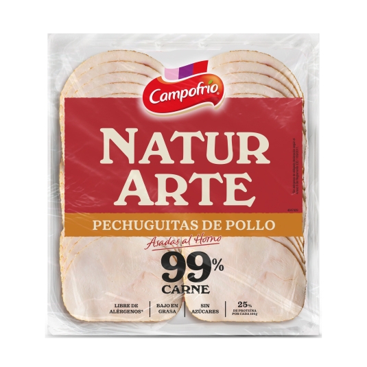 pechuguitas pollo natur arte, 90g