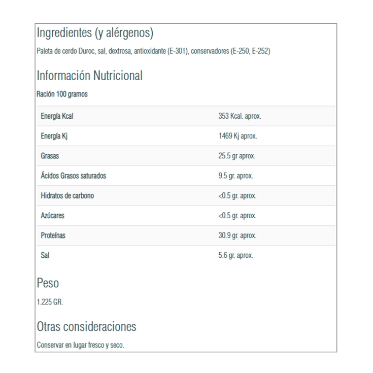 centro paleta duroc, kg