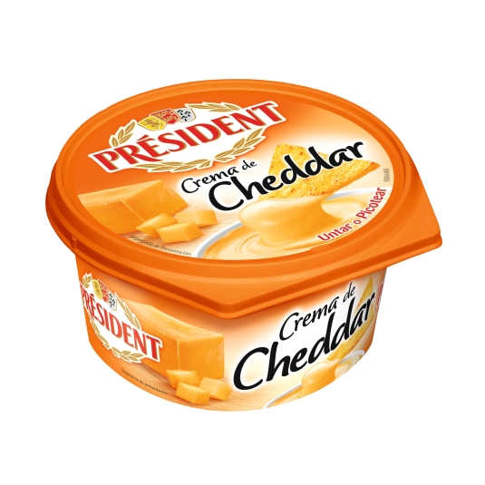 crema untar cheddar, 125g