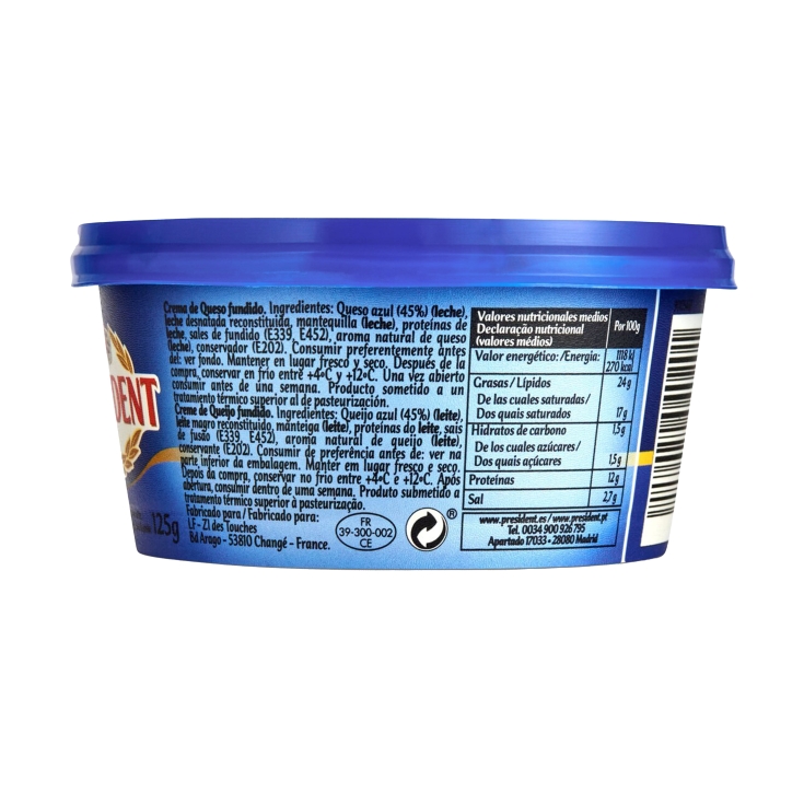 crema queso azul, 125g