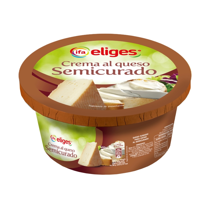 crema untar semicurado mezcla, 125g