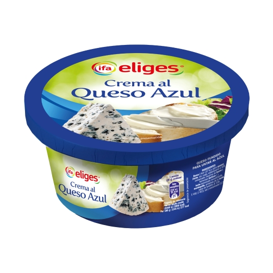 crema untar queso azul, 125g