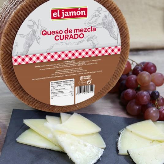 queso mezcla curado el jamón, kg