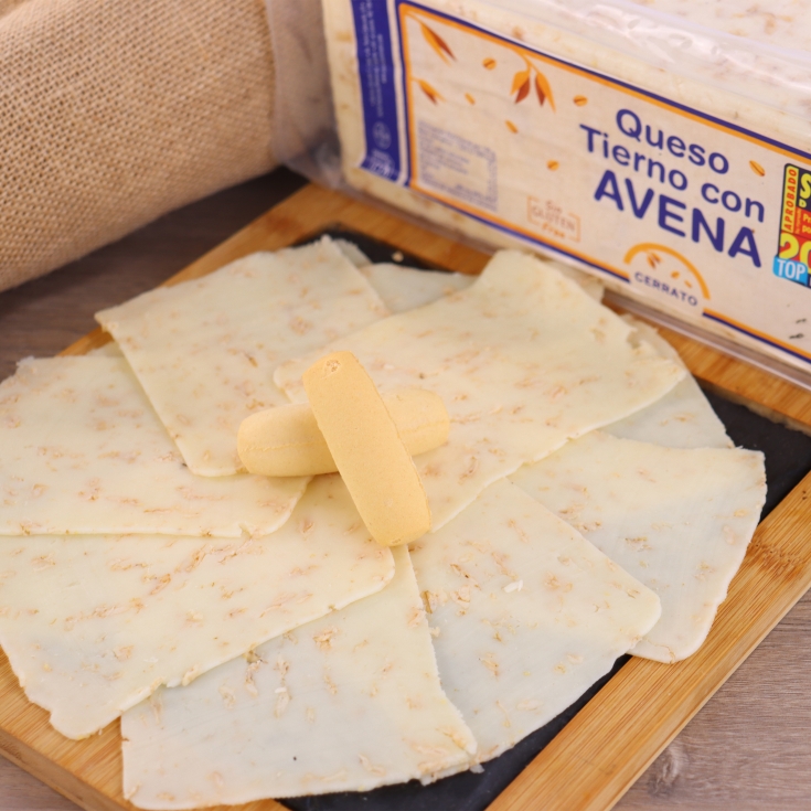 queso tierno con avena barra, kg