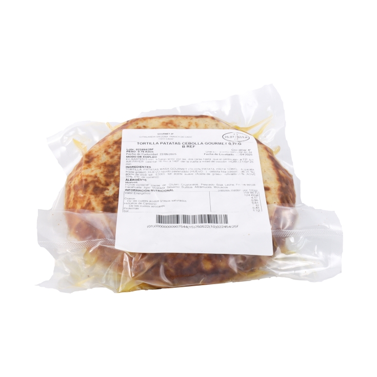 tortilla con cebolla, 700g