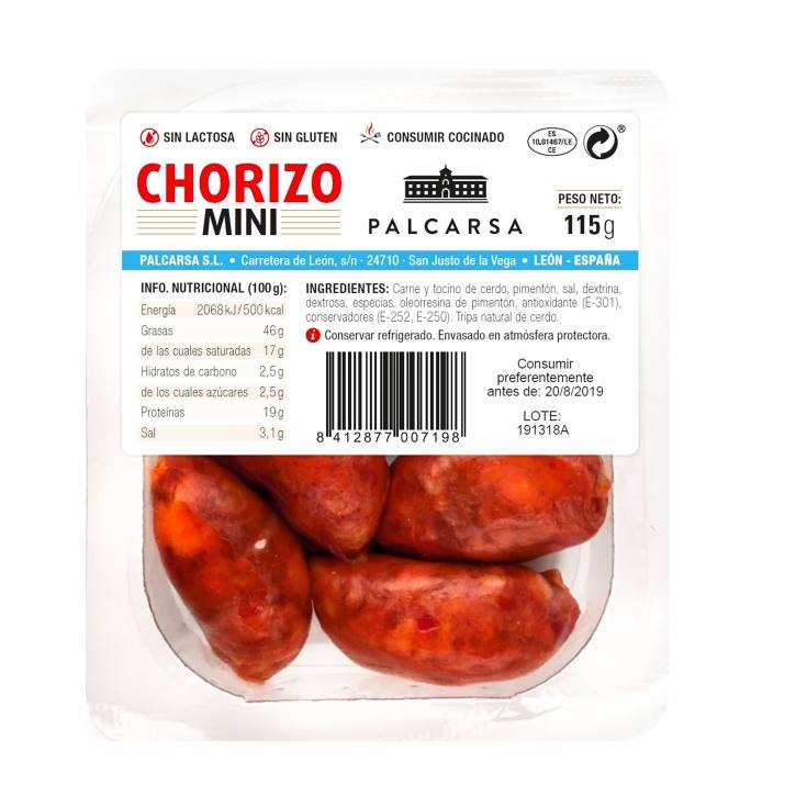chorizo mini pincho, 115g