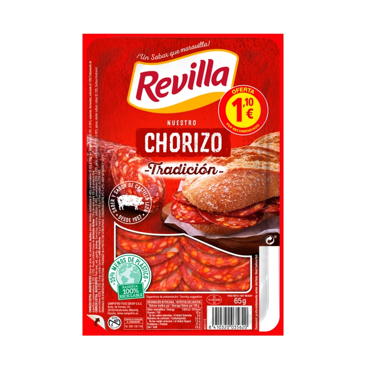 chorizo tradicional, 65g