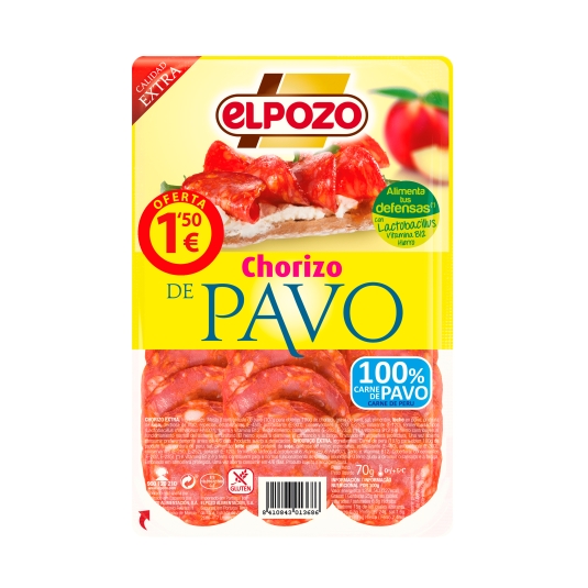 chorizo pavo, 70g