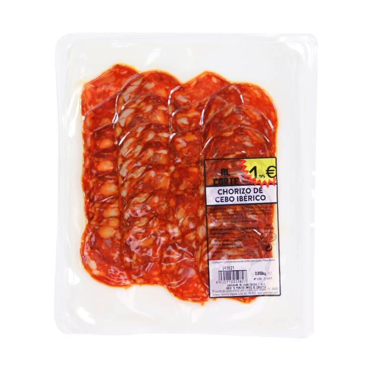 chorizo de cebo ibérico al corte, 90g