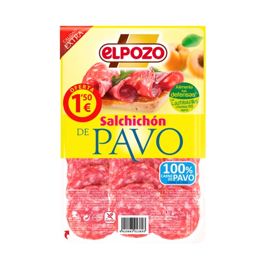 salchichón pavo, 65g