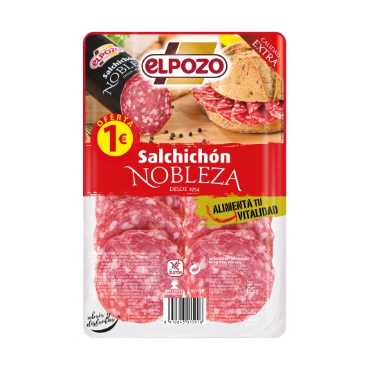 salchichón nobleza, 65g