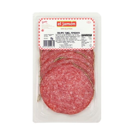 salami túnel pimienta, 80g