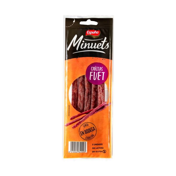 minuets cañitas fuet, 50g