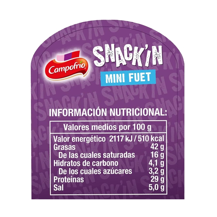 snack´in mini fuet, 50g