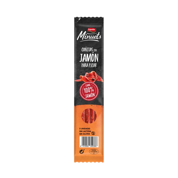 minuets cañitas de jamón, 50g