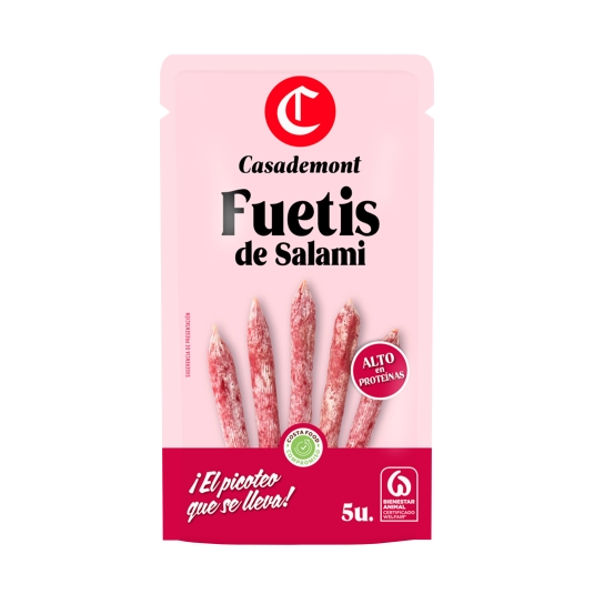 snack fuetis de salami 5ud, 50g