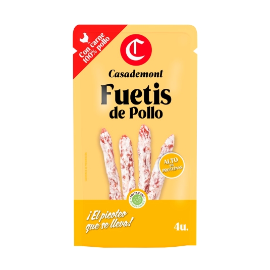 snack fuetis de pollo 5ud, 40g
