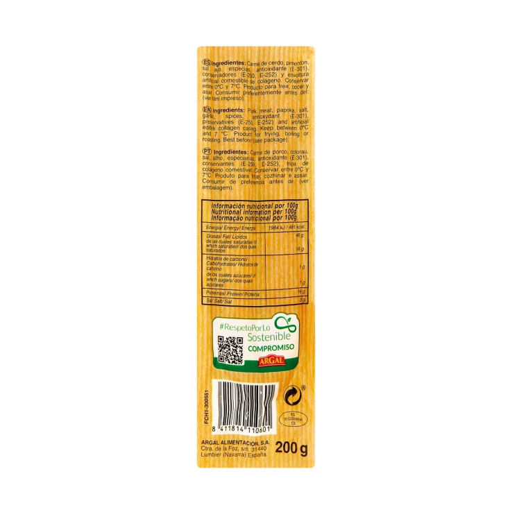 chistorra, 200g