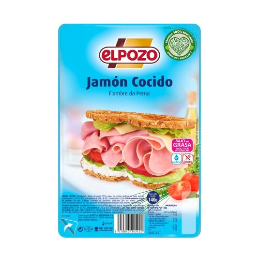 jamón cocido b/grasa, 140g