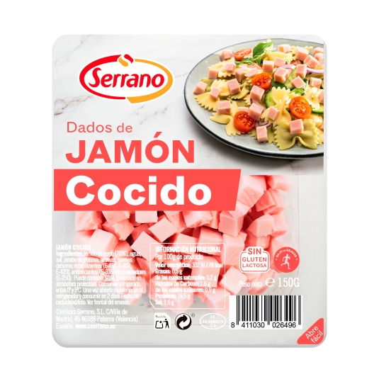 jamón cocido dados, 150g